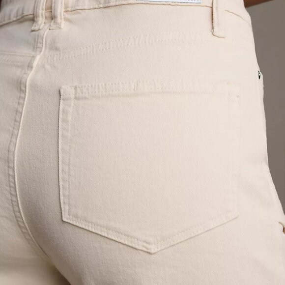 PAIGE Alexis High-Rise Tapered Cream Cargo Jeans NWTs - Picture 5 of 16